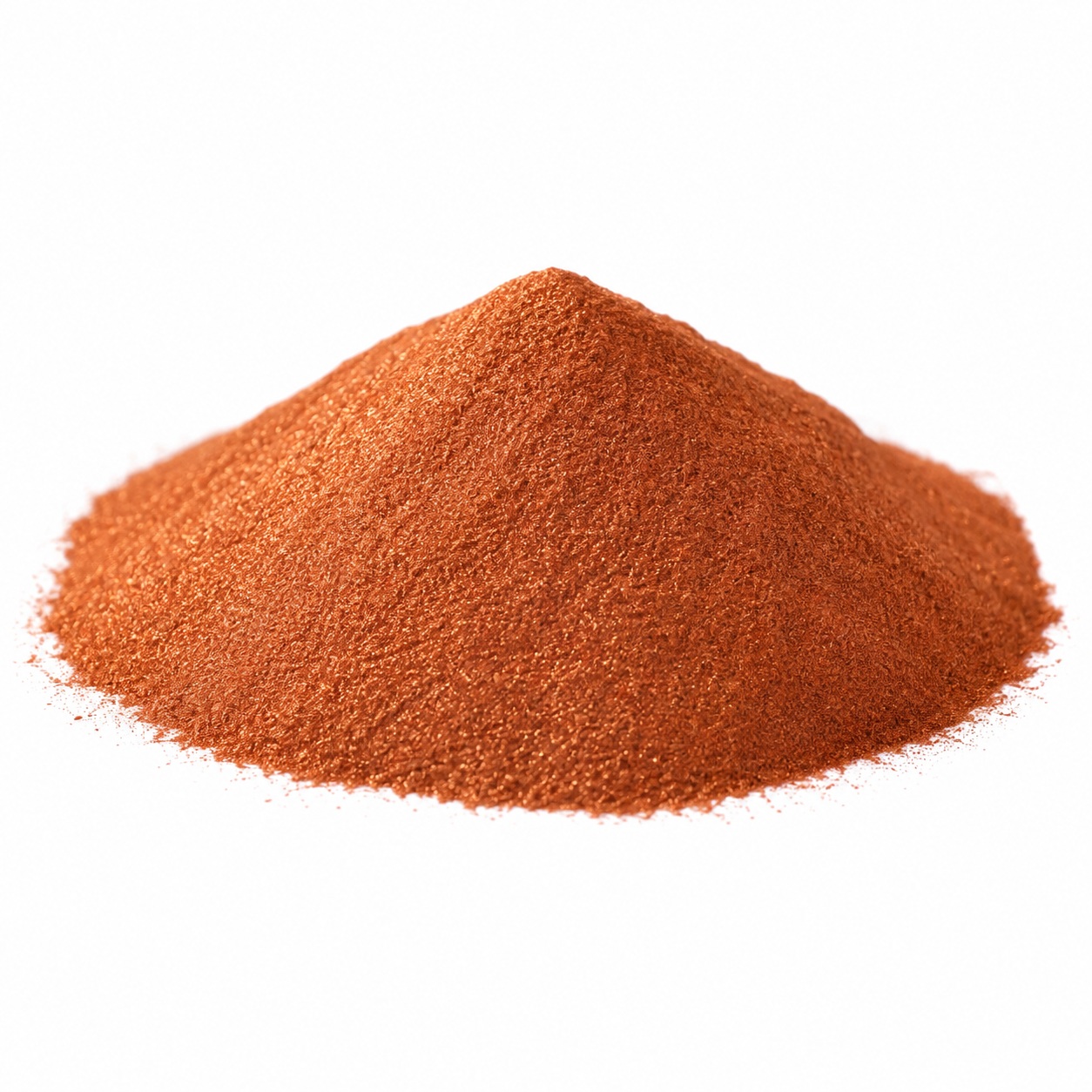 Mound of ultrafine copper powder