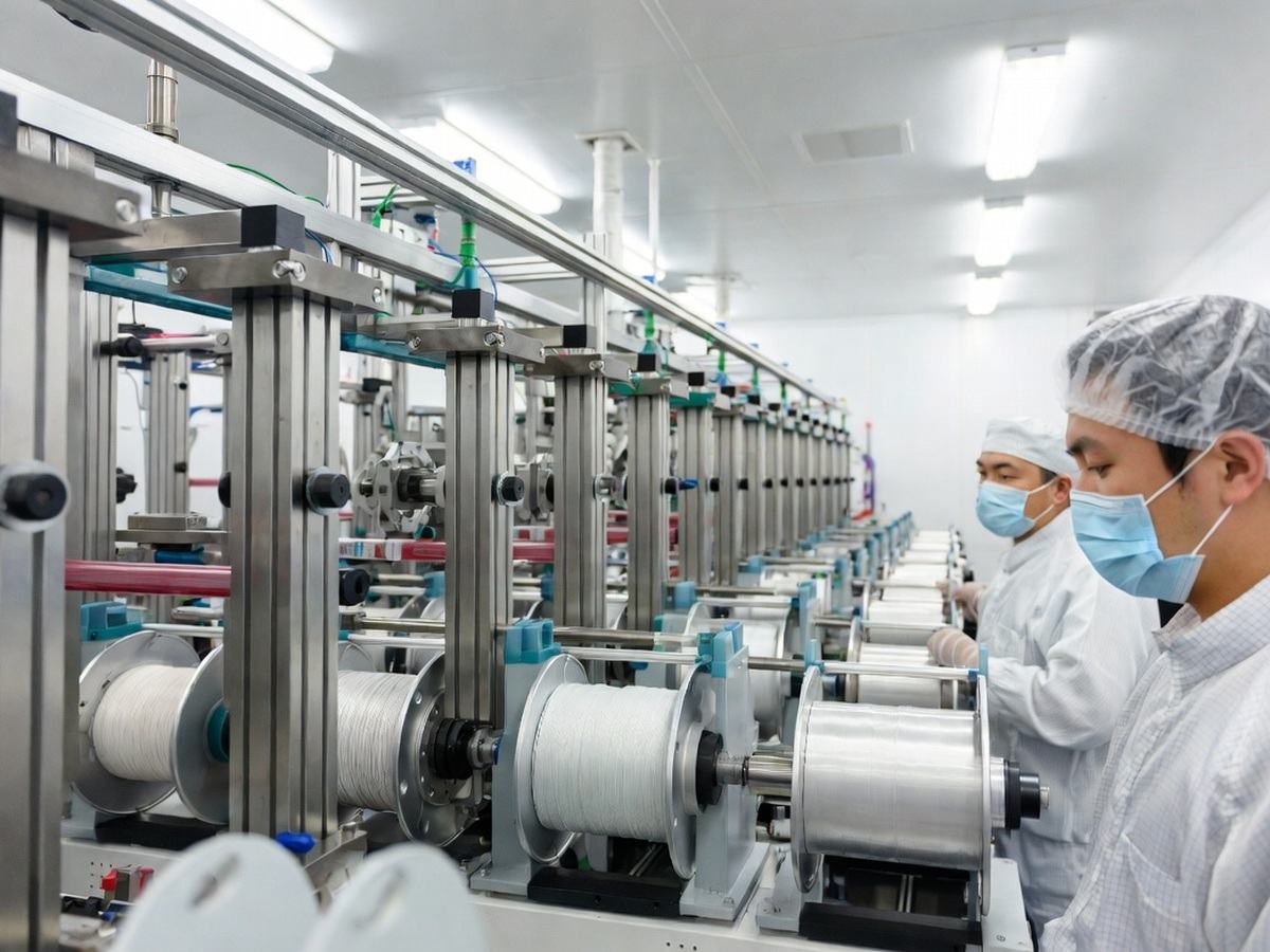 Automated spooling line winding nickel wire