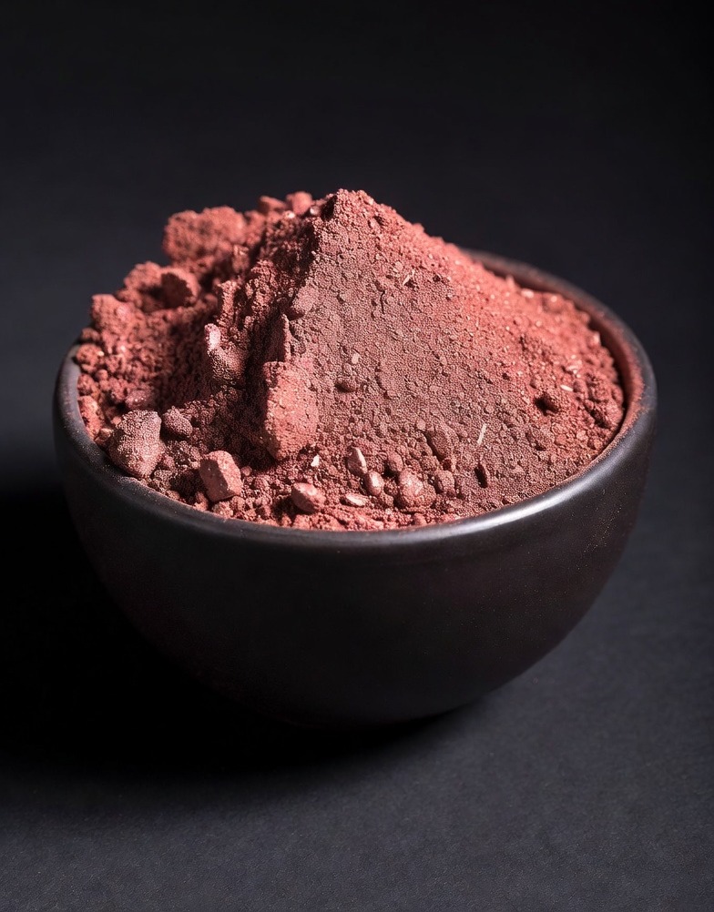 Illustrative bowl of ultrafine copper powder