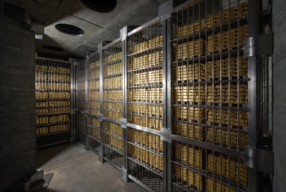 Illustrative high-security bonded vault shelving