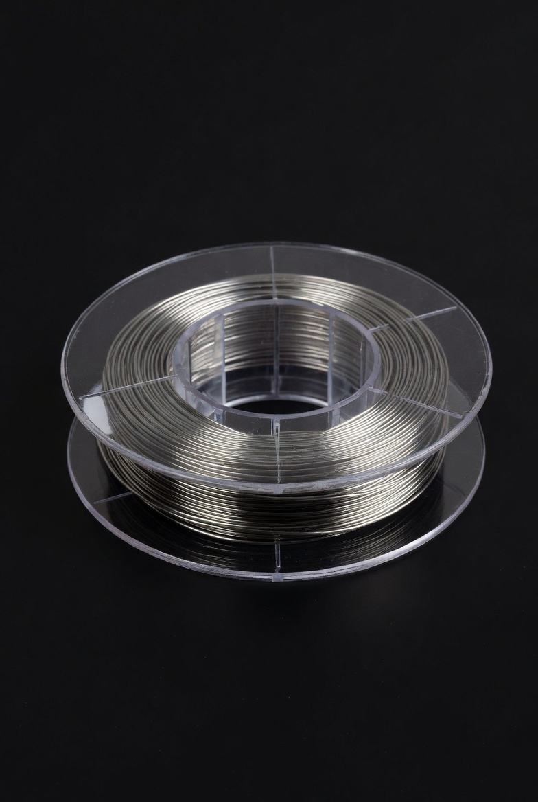 Illustrative coils of ultrafine nickel wire