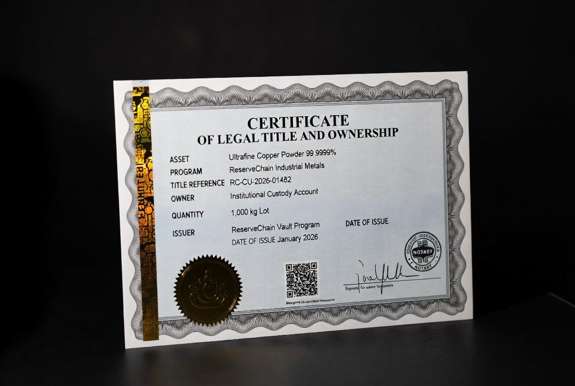 Illustrative signed ownership documentation